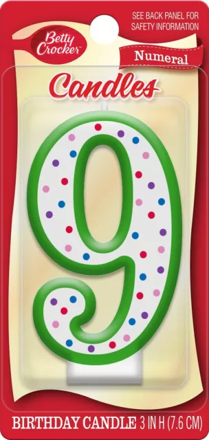 BETTY CROCKER Candle Numeral #9 1 EA