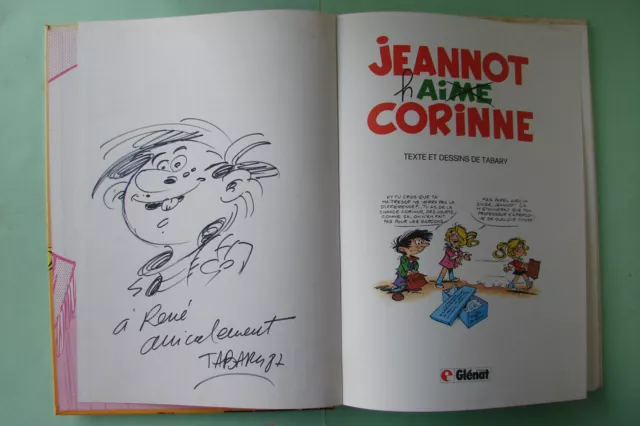 Bd Jeannot Et Corinne Jeannot Aime Corinne Avec Dessin Dedicace De Tabary 1981