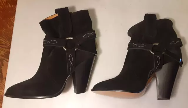 Isabel Marant Etoile Rawson Suede Ankle Boots US 8 8.5 EU 39 Black, barely used! 3