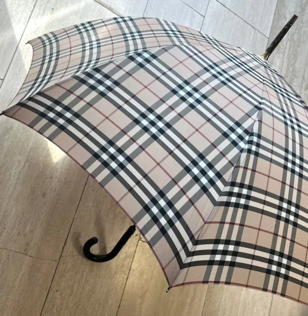 Burberry Stockschirm, Schirm, Regenschirm, Karo beige