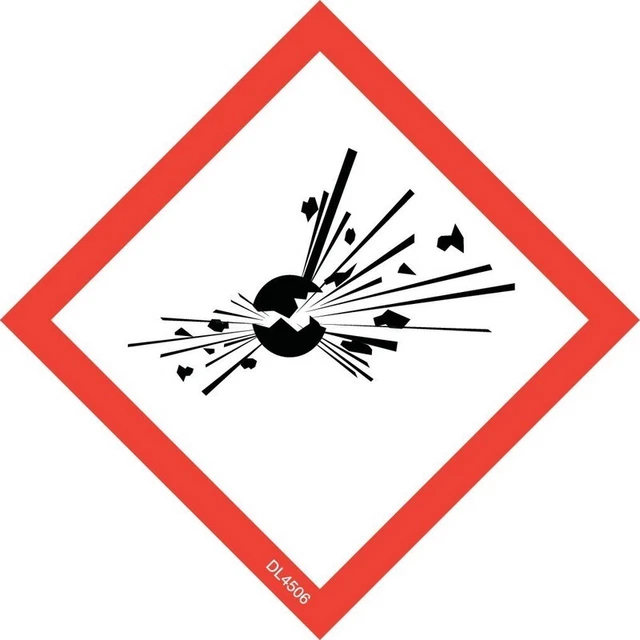 2" x 2" Hazcom-Flame labels (500 per Roll)