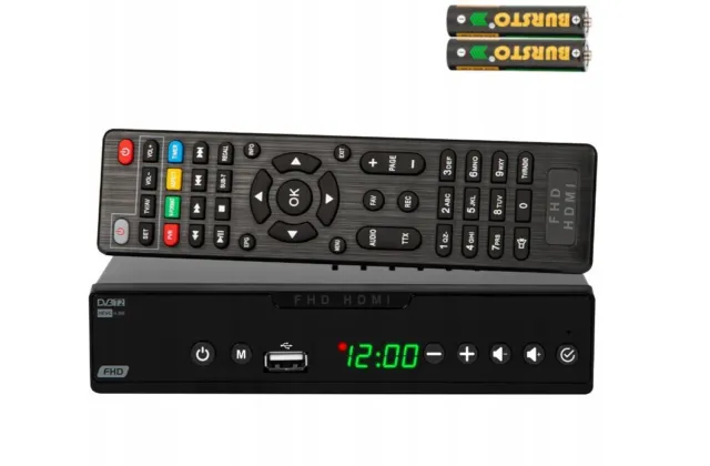 TV Decoder DVB-T2 HEVC H.265 Tuner HDMI Scart USB FULL HD Remote MP3 WMA JPEG