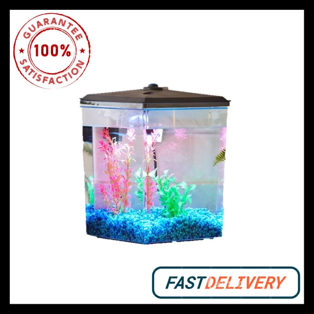 Aqua Culture 2.5-Gallon Aquarium Kit Plastic with LED Lighting and Power Filter