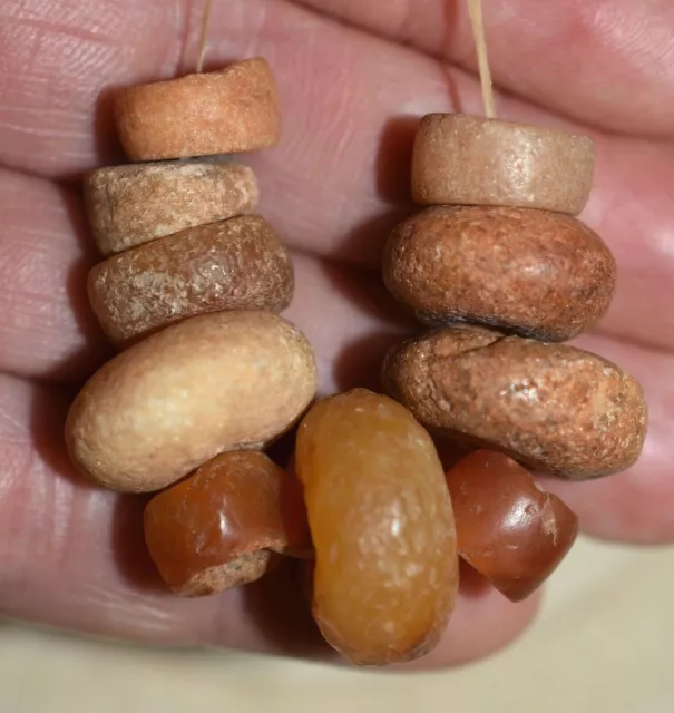Ancient Agate Stone Excavated Djenne Dig Beads Mali African Trade 1000 Years Old 2