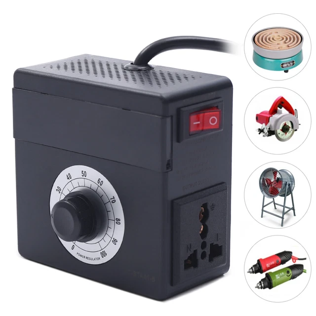 Regolatore motore AC SCR 220 V regolatore di tensione 4000 W regolatore di velocità controller dimmer