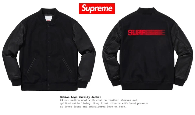 Supreme Motion Logo Varsity Jacket 18AW SUPREME MOTION LOGO