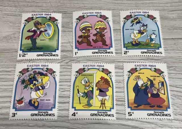 Grenada Grenadinen 1984 Disney Ostern Easter Briefmarken