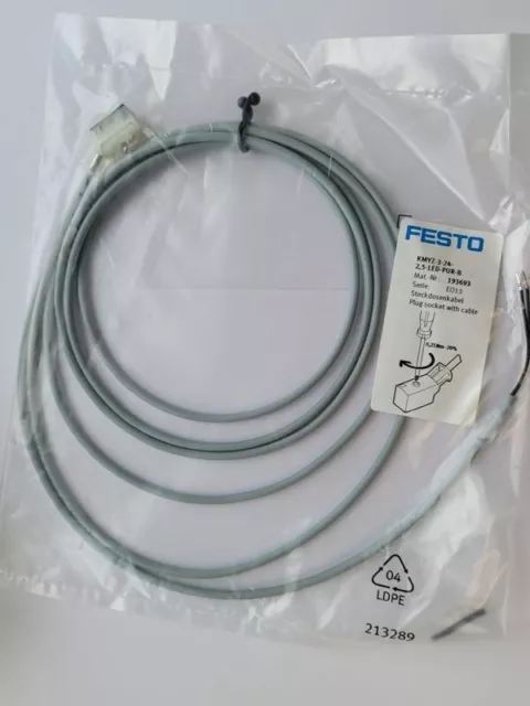 FESTO Kmyz-3-24-2,5-led-pur-b 193693 Câble de Connexion - Neuf / Ovp - Worldwide