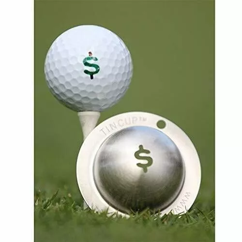 New Tin Cup Money Symbol Cash $ Nassau Golf Ball Design Marker Stencil