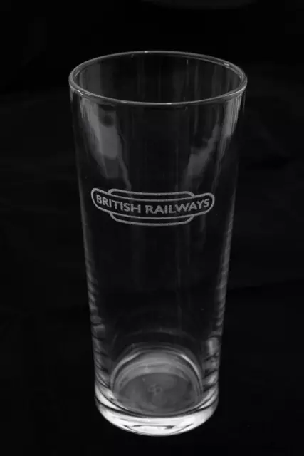 Engraved Railway Pint Glass - British Railways Totem