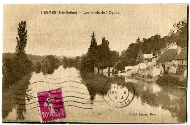 CPA 70 Haute-Saône Pesmes Les Bords de l'Ognon