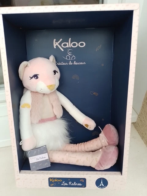 Kaloo Doudou Peluche Lionne Léana Les Kalines Rose Blanche 43 cm