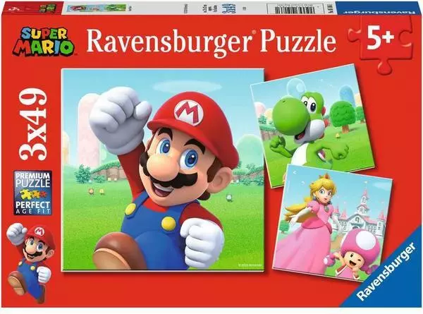 Puzzle Ravensburger Super Mario 3 X 49 Teile