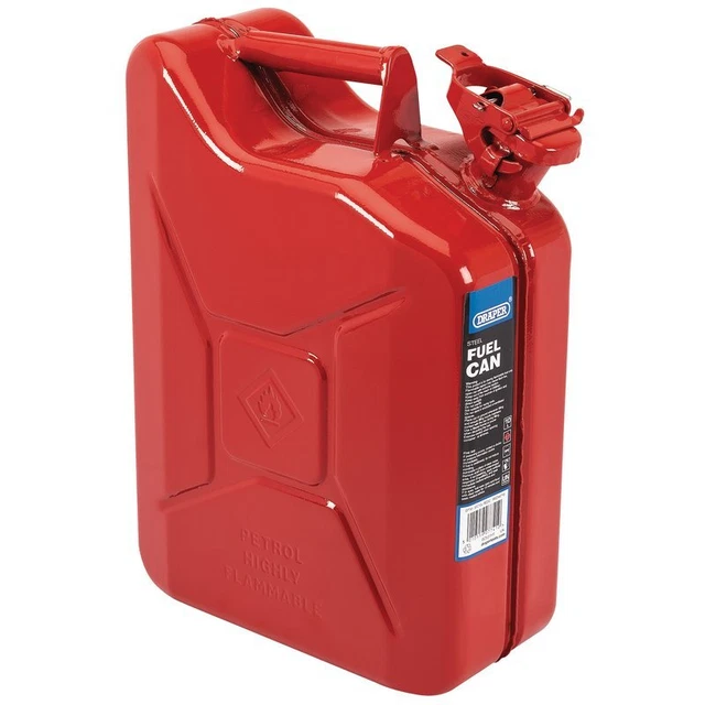 Draper Sfc10l-red/C Acier Réservoir Carburant, 10L, Rouge Boite Véhicule Panne &