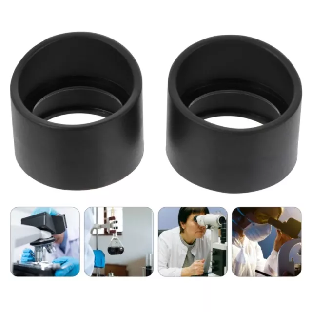 Rubber Eyepiece Cover Black 33/36mm Microscope Eye Cups Upgrade Eye Guards