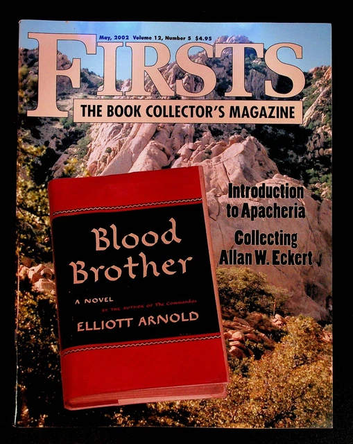 VTG FIRSTS MAGAZINE May 2002 Elliott Arnold Blood Brother Allan Eckert