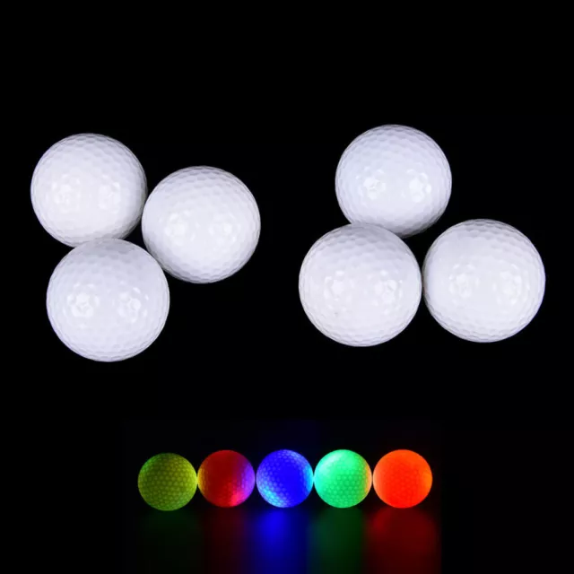 Trick- und Neuheitenbälle 3 LED Licht Glow Bälle für Golf Golfen Glow Bälle 2