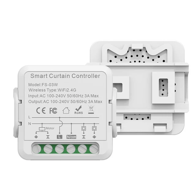 Contrôleur de rideau intelligent WiFi pour télécommande de l'obturateur à ro