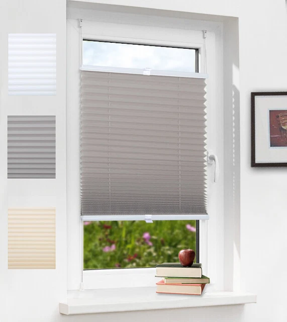 Sichtschutz Seitenzugrollo 35 X 140 Cm, Blickdicht - Klemmfix Ohne Bohren, Für Dachfenster, Beige, Aus Polyester