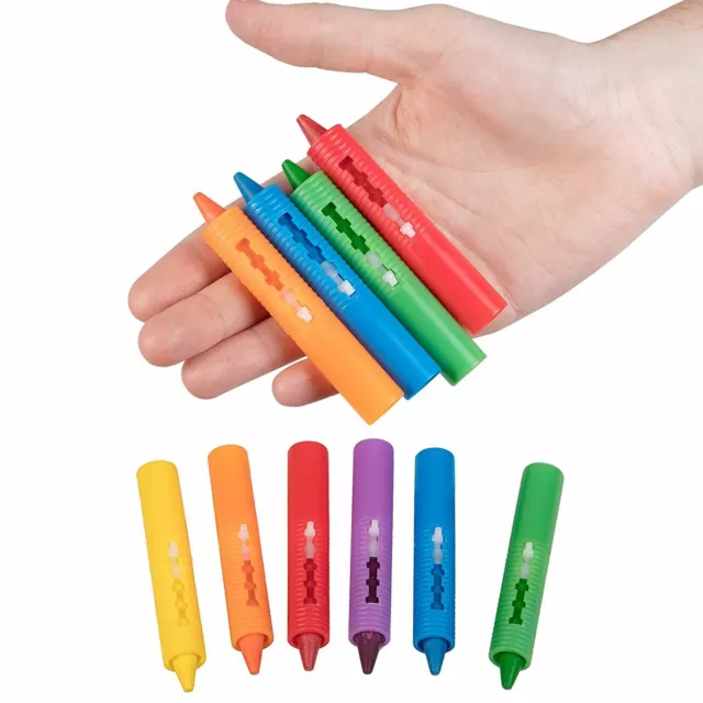 Baby Bath Crayons Pack Of 6 Washable Bath Time Creative Toys Kids