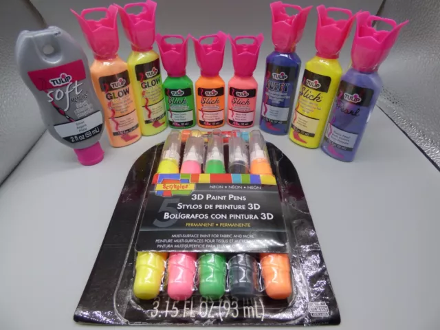 Tulpe 3D Dimensional geschwollene Stofffarbe 34ml 22ml Qualität maschinenwaschbar