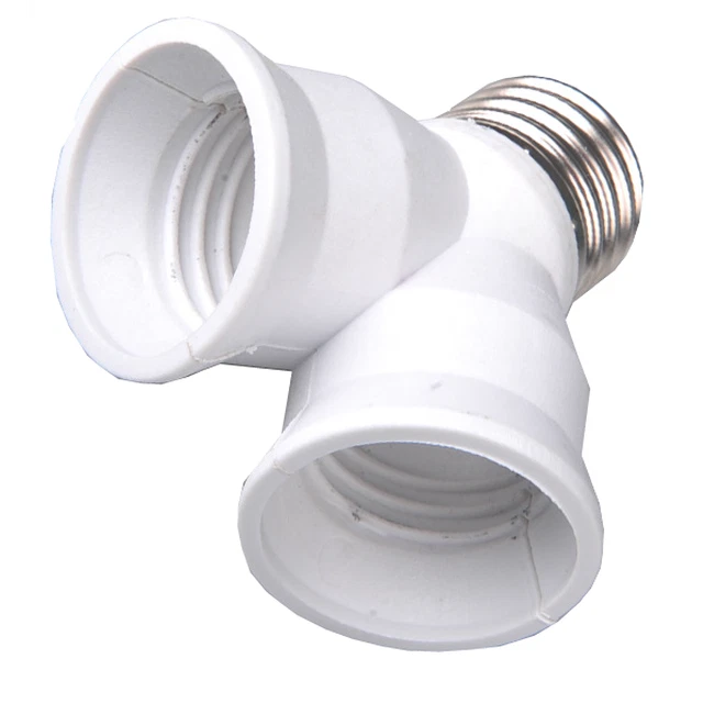 Adattatore Portalampada Da E27 A 2 E27