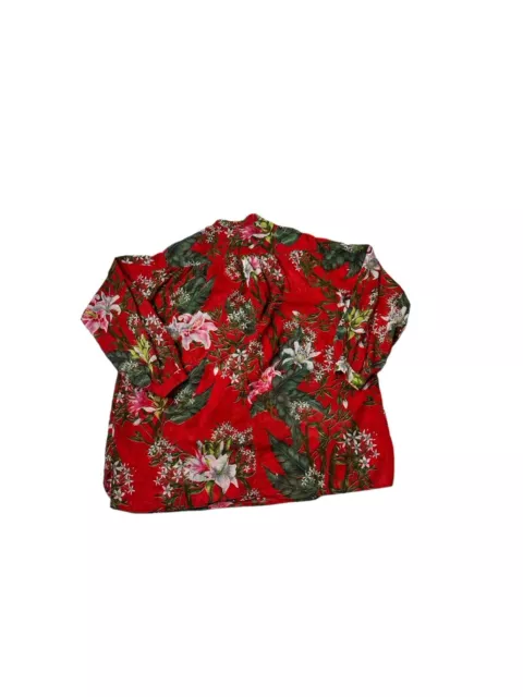 ISABEL MARANT ETOILE Women's Floral Print Red Cotton Blouse Tunic Top ...