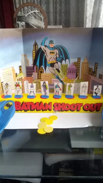 Vintage Batman Shoot Out Tischspiel 1978, von Peter Pan Playthings, Superselten