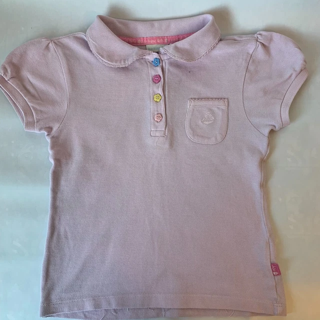 Polo blu Jojo Maman Bebe bambina taglia 5-6
