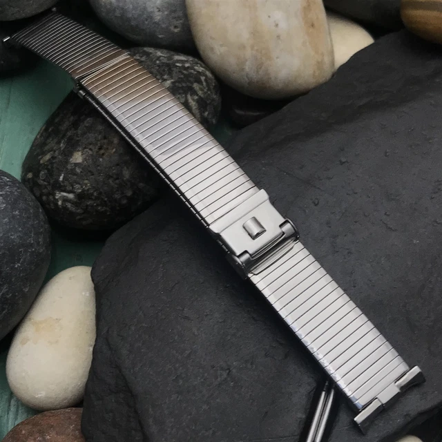 Stainless Steel Mesh JB Champion Speedmaster 19mm 1960s Vintage Watch Band nos