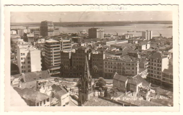 Brazil - 1954 Vista Parcial de Porto Alegre used real photo postcard