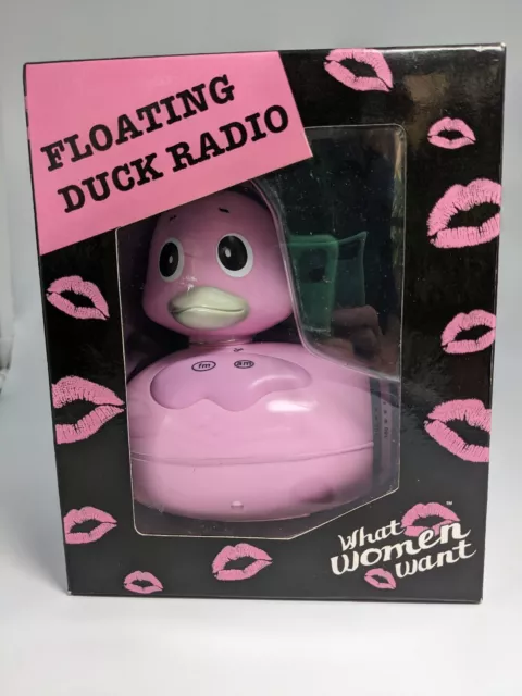 Vintage Floating Duck Radio. 1990s Retro Design. Pink. Original Box. Unused.