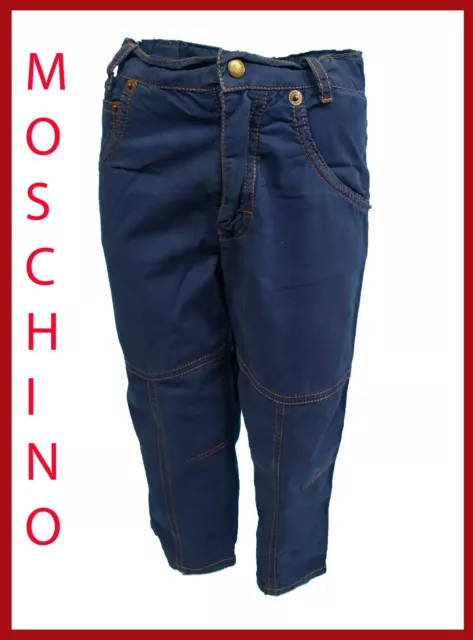 Moschino da bambino 2 anni pantaloni pantalone 100% cotone bambini bimbo leggero