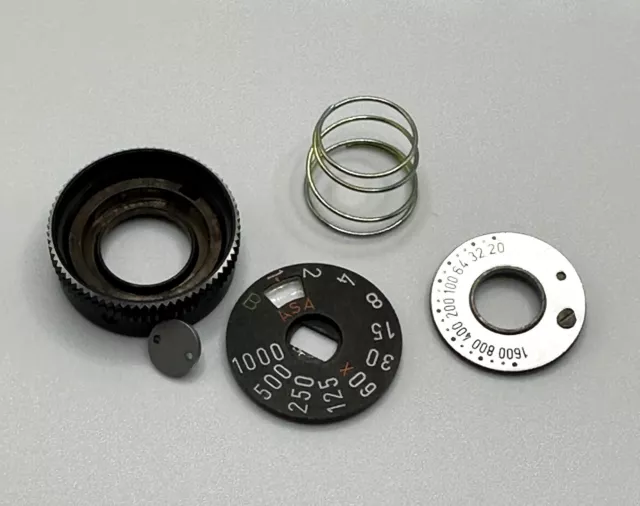 Genuine Pentax K1000 & Spotmatic Shutter Speed ISO Dial Plate Assembly