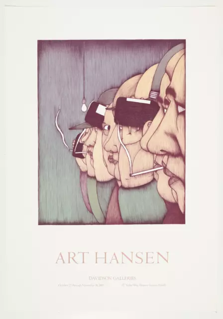 Original Art Hansen lithograph The Tavern Poster