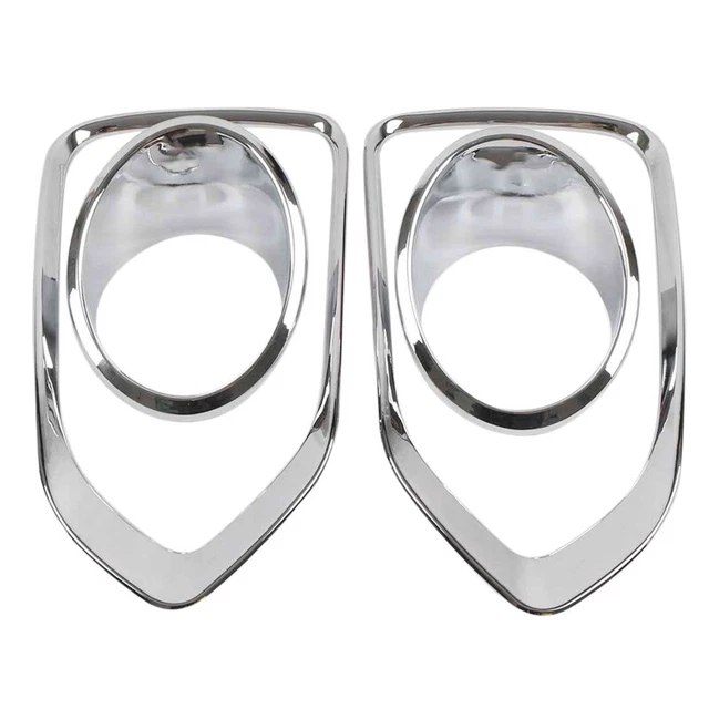Serve4u Front Bumper Fog Light Bezel Set For Nissan Versa Sunny (2011-2013) – Black ABS Plastic Pair
