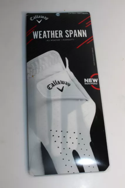 Herren Golf Handschuh Callaway Weather Spann GL CG MLH M WHT 19
