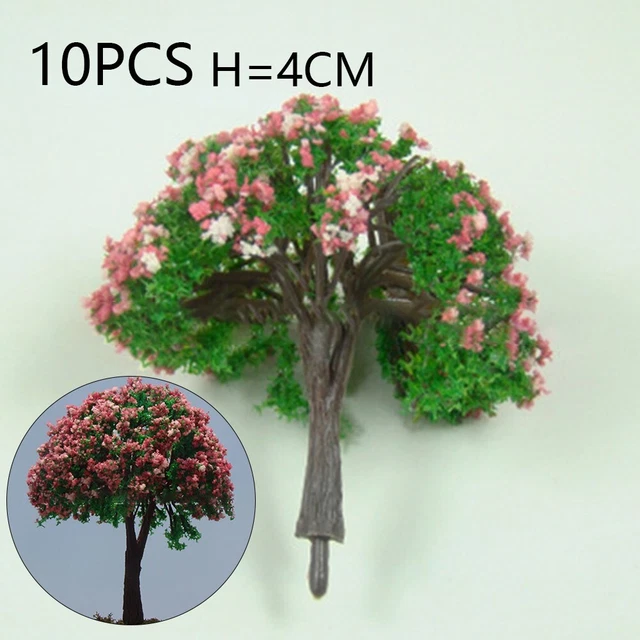 45 Arbres Modèles Pour Maquette - Tailles 5 à 15 Cm - Pour Train Miniature, Diorama, Décoration