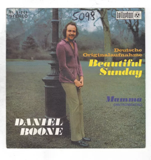 Daniel Boone : Beautiful Sunday + Mamma - Vinyl Single 1972