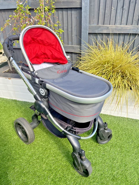 BLACK AND RED iCandy Peach pram used condition bassinet seat accessories 50.00 PicClick UK