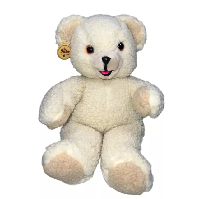 Snuggle Bear Plush 1986 16" Inch Stuffed Advertising Russ Fabric Softener Tag