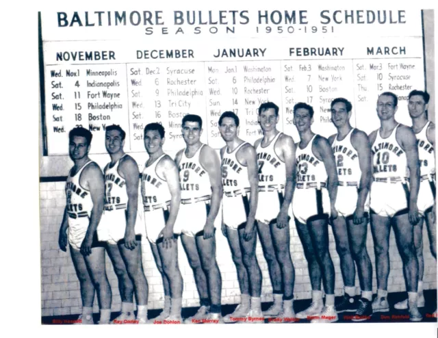NBA 1970 - 71 Baltimore Bullets Color Team Picture 8 X 10 Photo Pic Picture