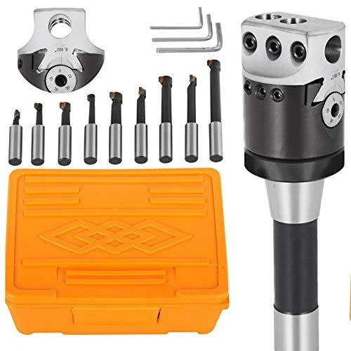 T005 2" Boring Head Set w/ R8 Shank 9 Pc. Boring Bar Set																					...