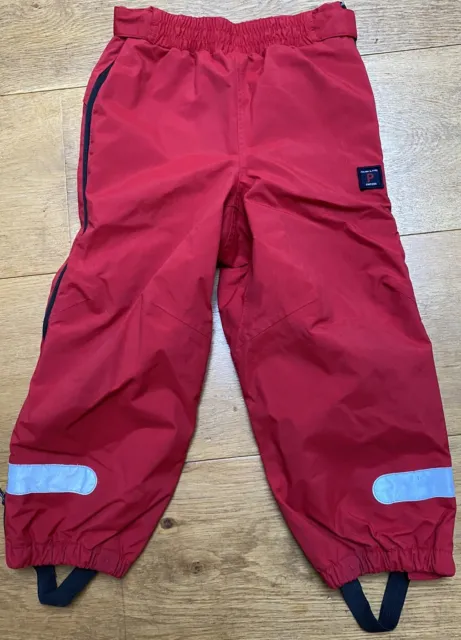 Polarn O'Pyret pantaloni bambini rossi 4-5y 110 cm