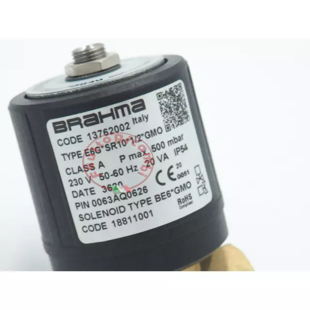 Elektro Gasventil Brahma E6G Sr10 1/2 Be6 Gvo 13762002 Anpassung Geltungsbereich 3