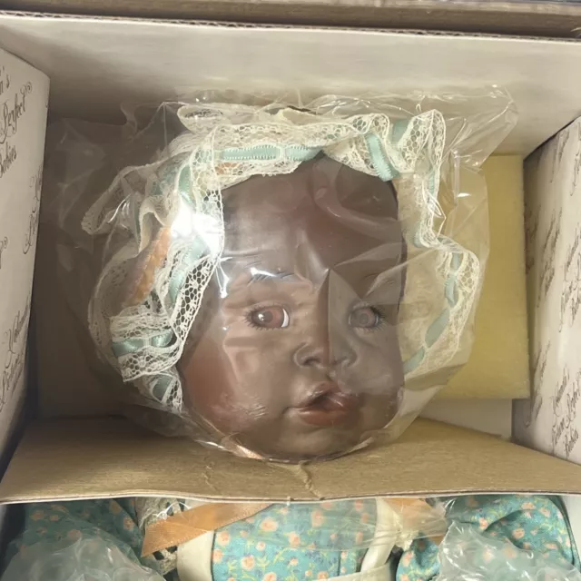 Edwin M. Knowles Handcrafted Porcelain Doll - "Danielle" 76121 - NIB with COA