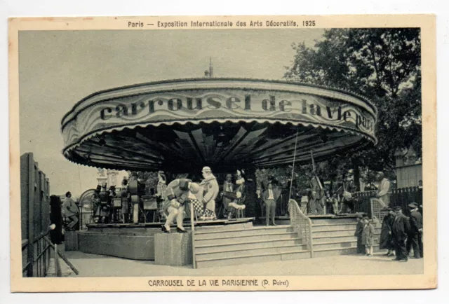 Thémes MANEGES Fetes foraines Attractions Expo. inter. 1925 PARIS LE CARROUSSEL