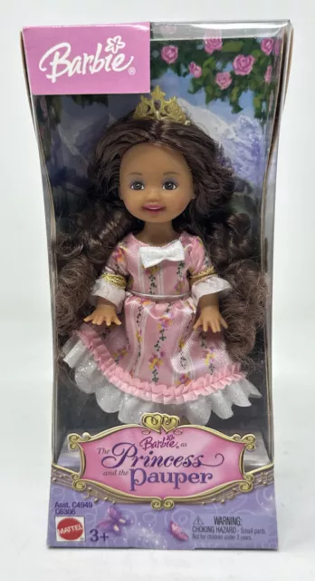 2004 Barbie as The Princess and the Pauper Kelly Doll - C6306 -African American