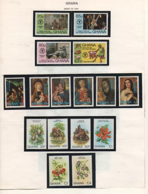 GHANA 1958 NHM stamps with sets from collection  G5