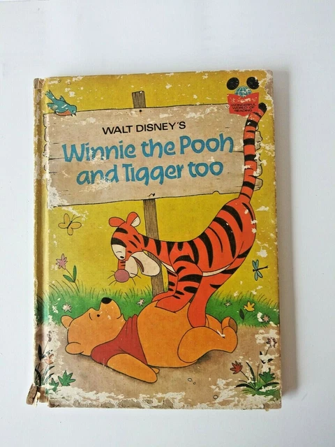 WALT DISNEY'S WINNIE THE POOH AND TIGGER TOO Wonderful World Of Reading HC 1975